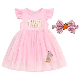 Peter Rabbit Dress Peter Rabbit Second Birthday Bunny clothes Easter Outfit